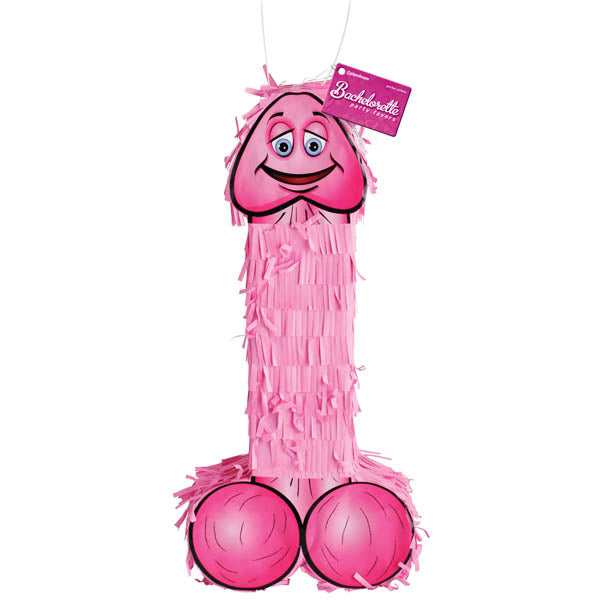 Bachelorette Party Favors Pecker Piñata - Pink Hen's Night Novelty Pipedreams